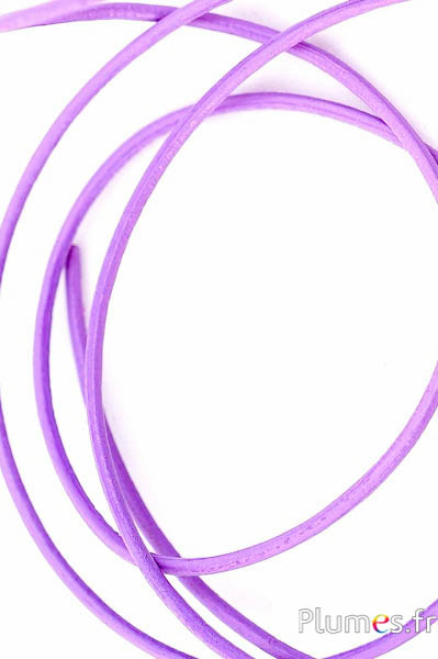 Leren veter - dikte 1.2 mm - lila